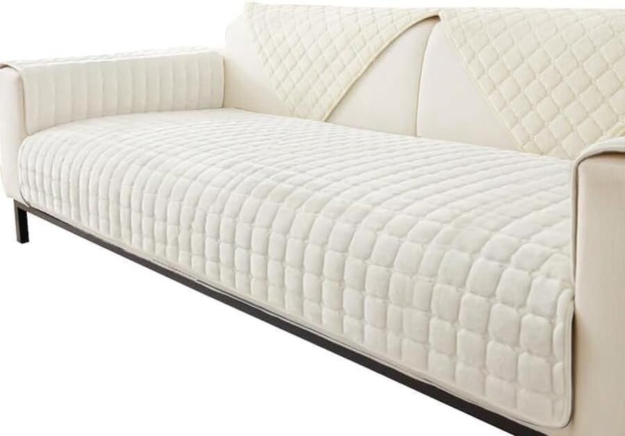 Fluwelen Bankovertrek en Bankhoes Antislip Sofa Beschermer voor Hoekbanken en Stoelen
