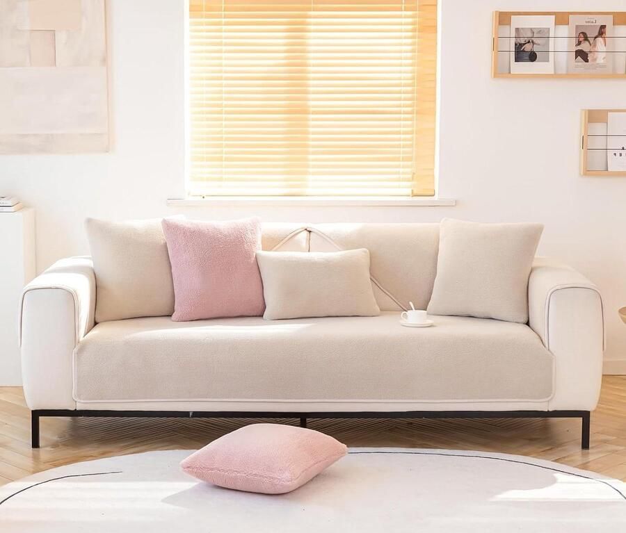 Fluwelen bankovertrek voor 1-2-3-4-zitsbank hoekbank stijlvolle fluwelen overtrek antislip bankhoes hoekbank overtrek