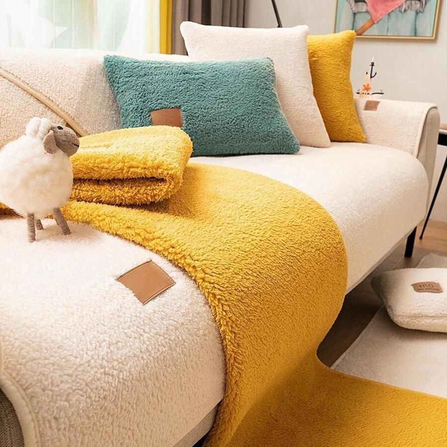 Fluwelen Bankhoes Bankbeschermer voor Honden 1-4 Zits Kleurmogelijkheden Verstelbaar