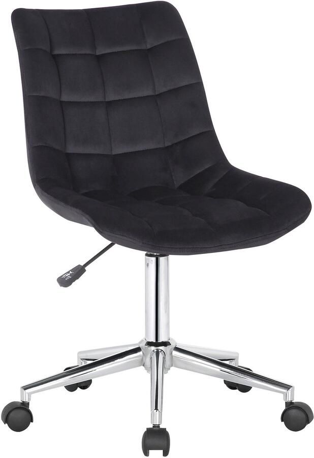 Fluwelen Bureaustoel Ergonomische Kantoorstoel Verstelbare Hoogte & Draaifunctie