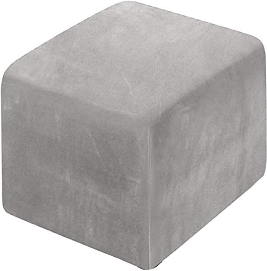 Fluwelen hoes voor vierkante ottomaanse kruk 45x45 cm