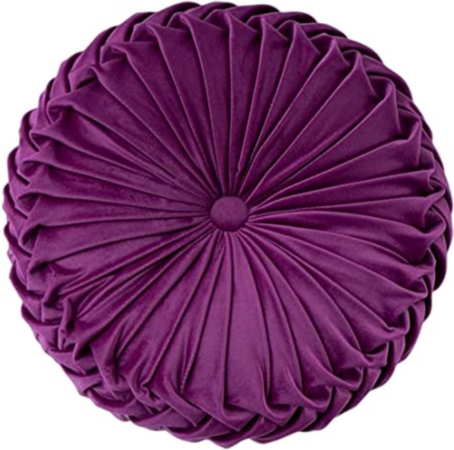 Fluwelen Kussen voor Slaapbank Decoratief Kussen in Fuchsia (38 cm)