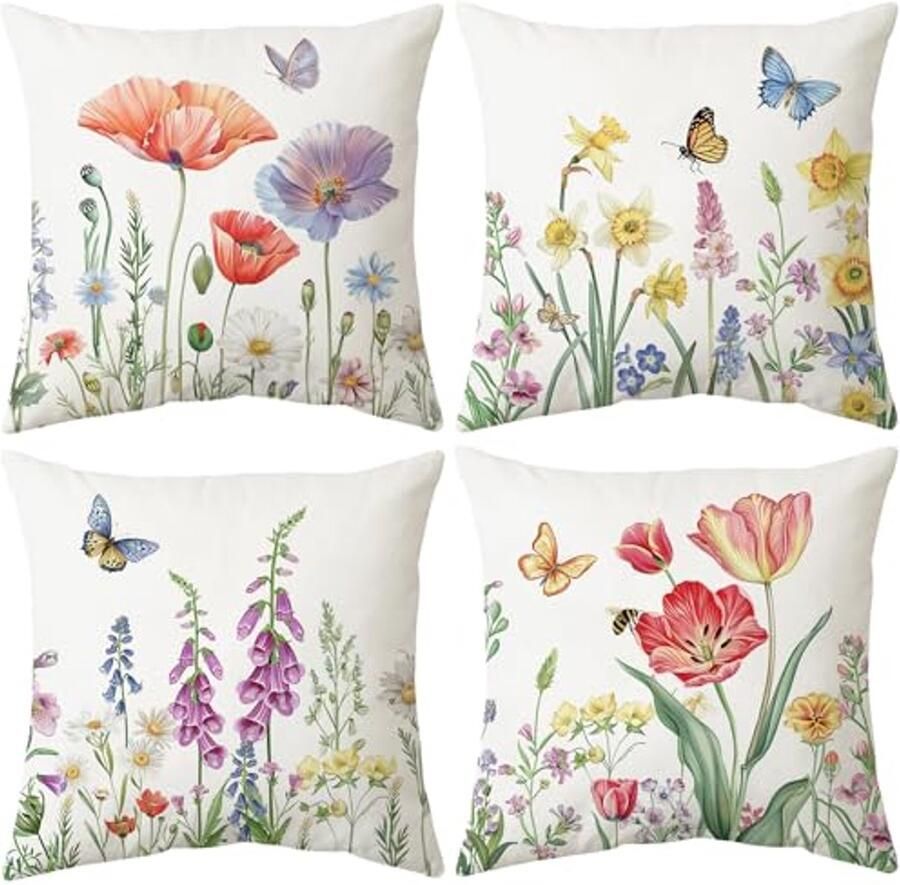 Fluwelen Kussenslopen 45 x 45 cm Zachte Decoratieve Hoes voor Bank en Slaapkamer