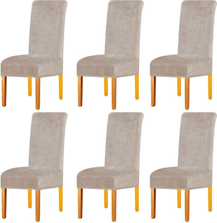 Fluwelen pluche stoelhoes bescherming en stijl set van 2 4 6