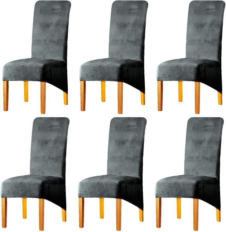 Fluwelen pluche stoelhoes Bescherming en stijl set van 2 4 6