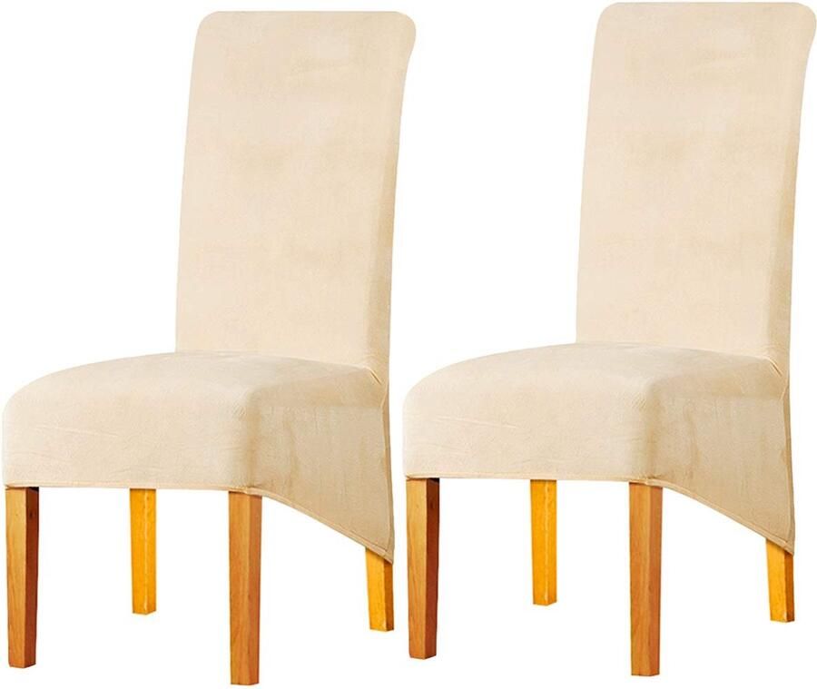 Fluwelen pluche stoelhoes Bescherming voor meubels set van 2 4 6