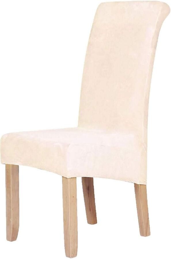 Ibenzoa Premium Stretchbare Fluwelen Stoelhoezen voor Eetkamerstoelen Beschermend en Decoratief Design