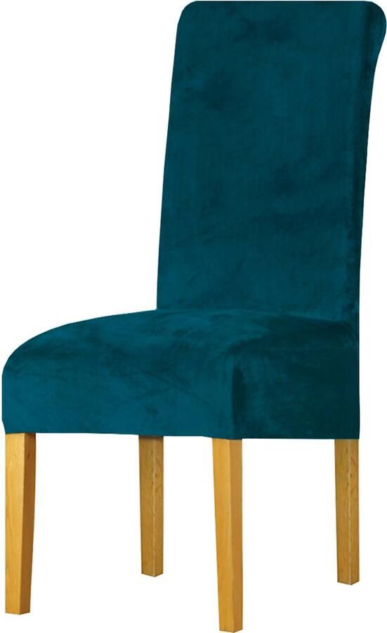 Fluwelen stoelhoezen home stoelhoezen all seasons universele restaurant hotel stoelhoezen 2-delig donkergroen