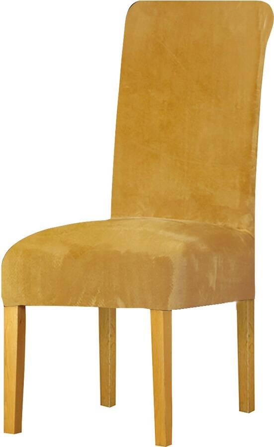 Fluwelen stoelhoezen home stoelhoezen all seasons universele restaurant hotel stoelhoezen twee stuks in goud