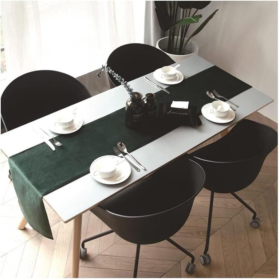 Fluwelen Tafelloper Elegant en Rustiek 1 stuk 32 x 180 cm Zacht en Huidvriendelijk