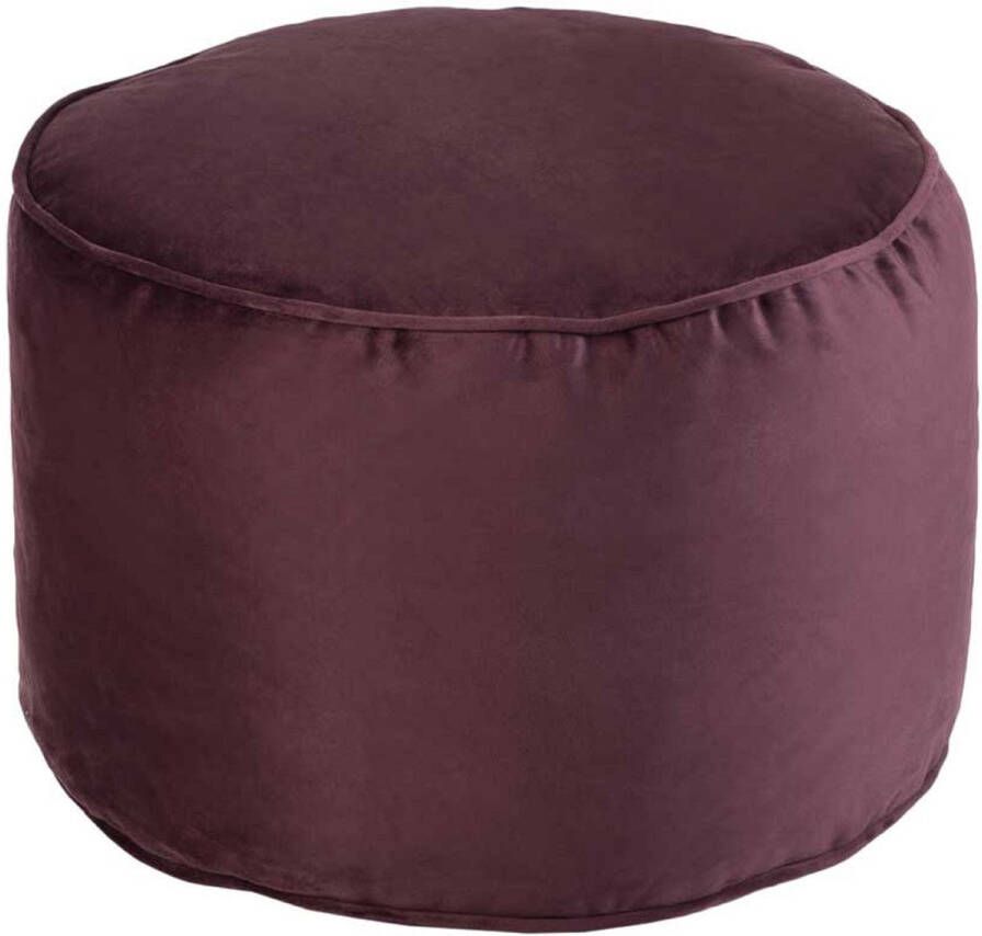 Loft 25 ronde fluwelen zitzak Poef zitzak voetenbankje voor Binnen Complete zitzakken Duurzaam & Comfortabel poef voetenbank