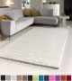 FlyCarpets Candy Shaggy Hoogpolig Vloerkleed Creme- 100x200 cm - Thumbnail 1