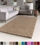 Flycarpets Candy Shaggy Vloerkleed 80x250cm Beige Hoogpolig Loper voor in de gang keuken slaapkamer - Thumbnail 1