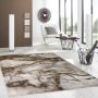 Flycarpets Carrara Modern Vloerkleed Marmer Design Grijs Bruin Beige Afmeting: 80x150 cm - Thumbnail 2
