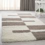 Flycarpets Hoogpolig shaggy vloerkleed Manhattan 080x150 CM Beige 3 CM - Thumbnail 2