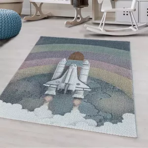 FlyCarpets Kids Kinderkamer Ruimteschip Vloerkleed Space X