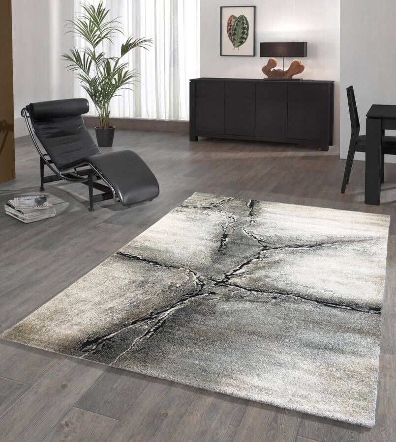 Flycarpets Maratta Vloerkleed 160x230cm Grijs Bruin Beige - Foto 3
