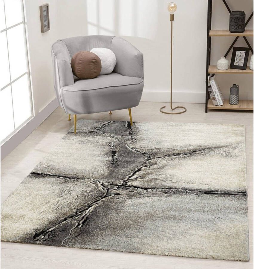 Flycarpets Maratta Vloerkleed 160x230cm Grijs Bruin Beige - Foto 2