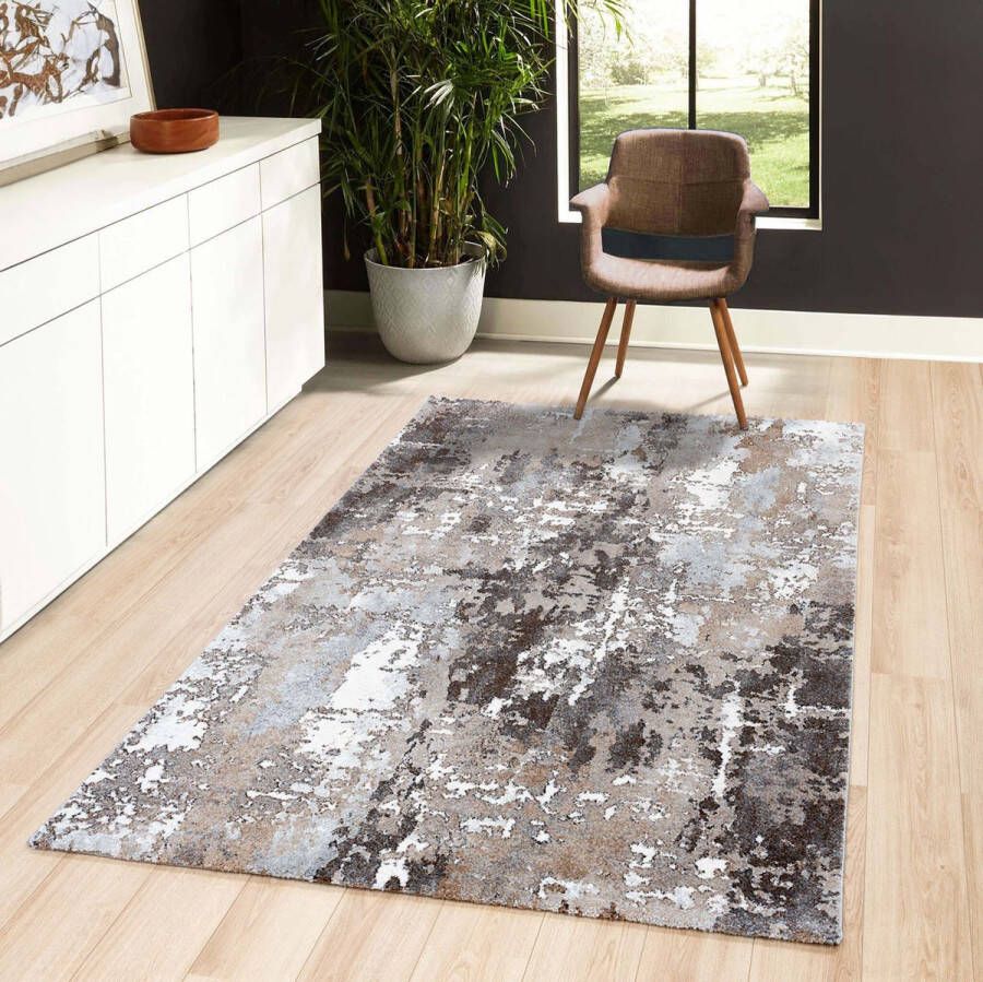 Flycarpets Vernazza Vloerkleed Bruin Beige Modern Laagpolig 160x230 cm