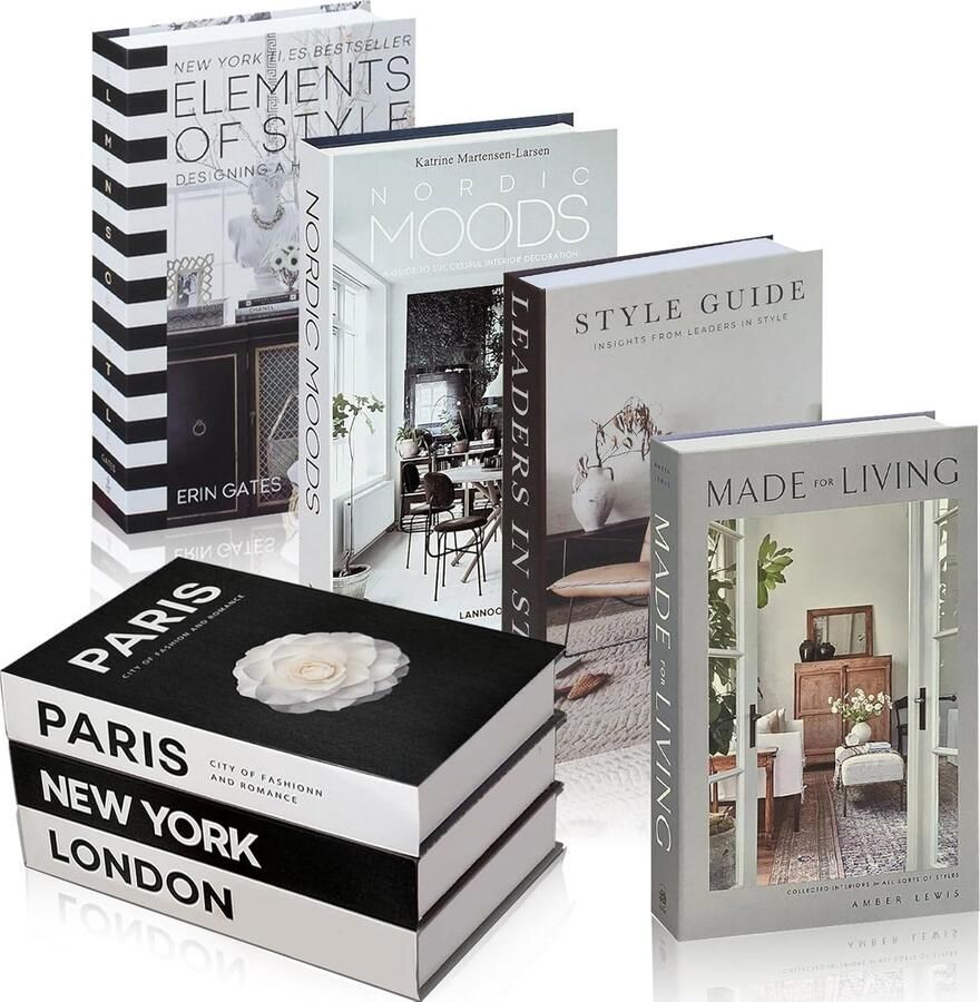Foldable fake book accessoires 7 stukken fashion decoratieve huisaccessoires ornamenten voor woonkamer boeken voor kantoor huisdecoratie salontafel decor boekopslag decoratie