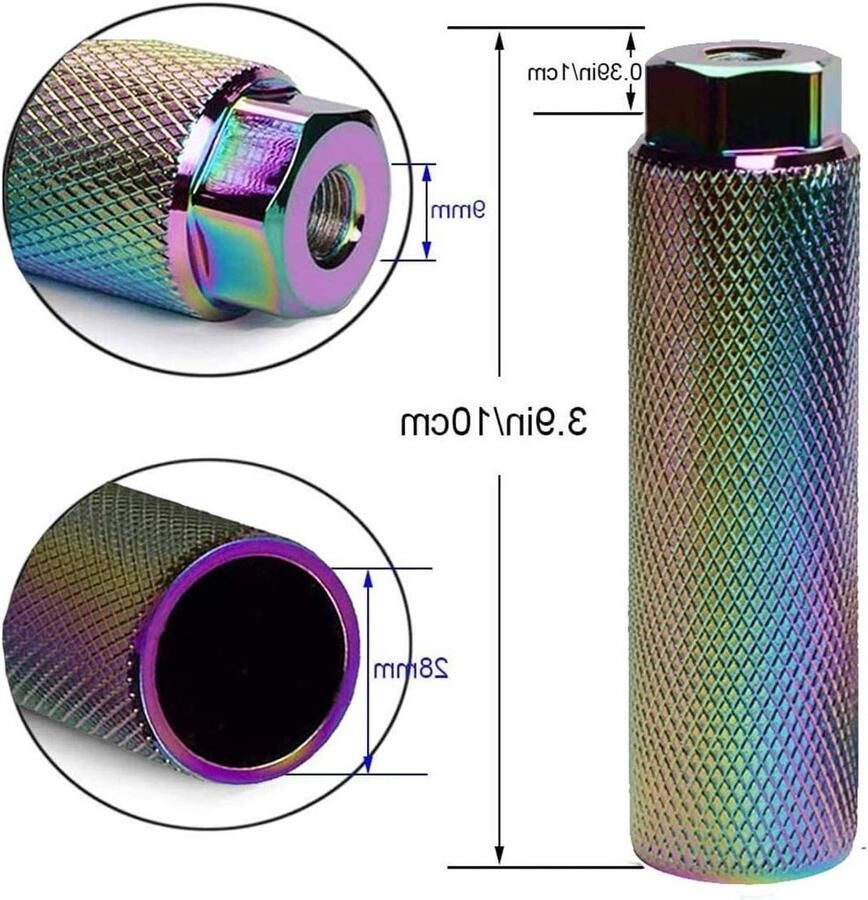 Foot Pedals Aluminum Alloy Non-Slip Load Capacity Pegs Stunt Pedals BMX Non-Slip Rear Stunt Pedals Mountain Bikes Passengers Accessories
