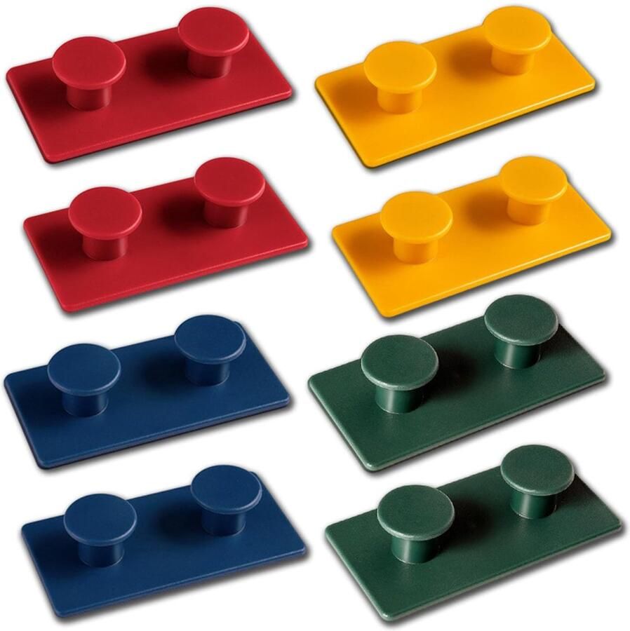 Forreen kapstokhaken set van 4 handdoekhouders zonder boren kleurrijke haken zelfklevende veelzijdige haken voor badkamer slaapkamer keuken woonkamer