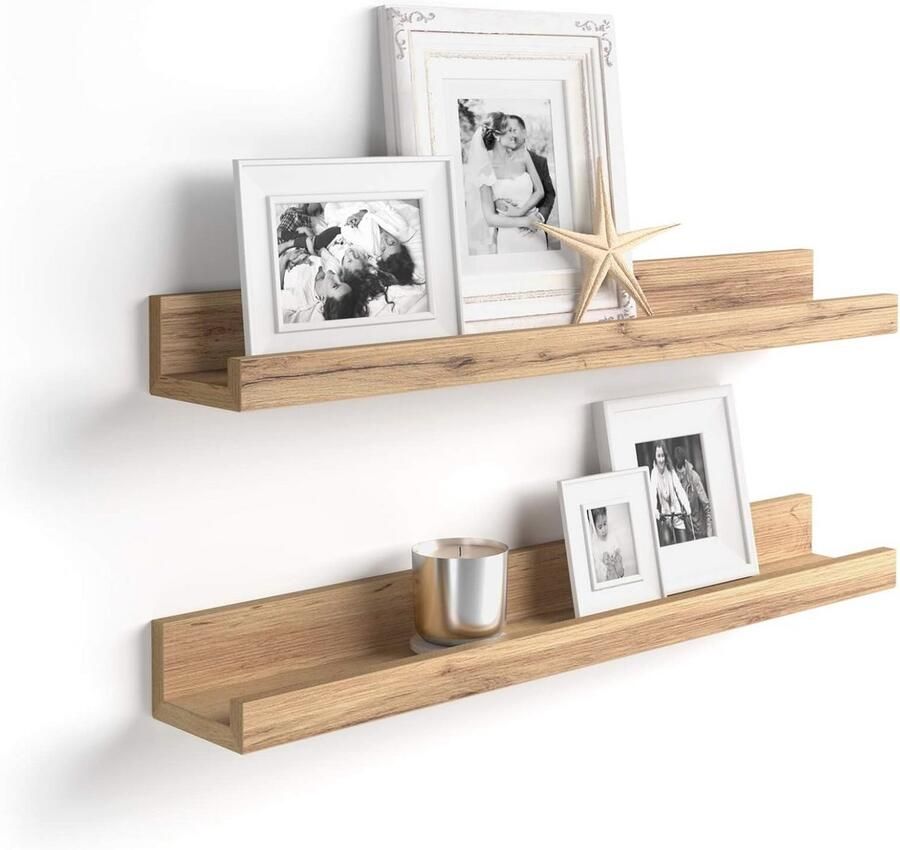 Foto- en Schilderijplanken 80 cm Rustiek Eiken Multifunctionele Wandplanken