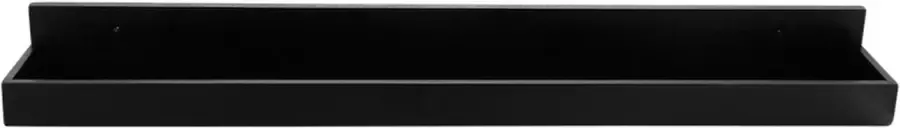 Foto wandplank Fotoplank zwart Wandplank minimalistisch design zwart 58 x 9 x 6 cm
