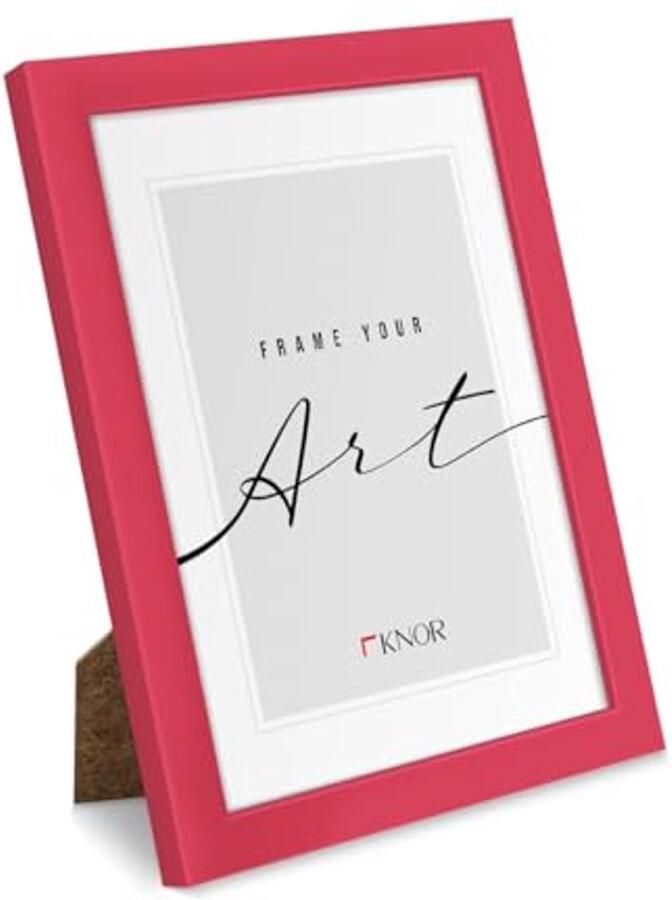 Fotolijst 13 x 18 cm Roze Onbreekbaar Acrylglas Voor Wand en Tafel