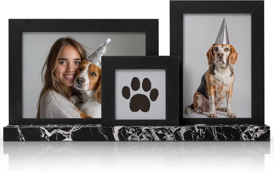 Fotolijst collage zwart set van 3 10x15 13x18 8x8 fotolijst met zwart marmerpatroon muur of tafel cadeau voor familie vader oma vrienden cadeau voor moeder cadeau voor Moederdag