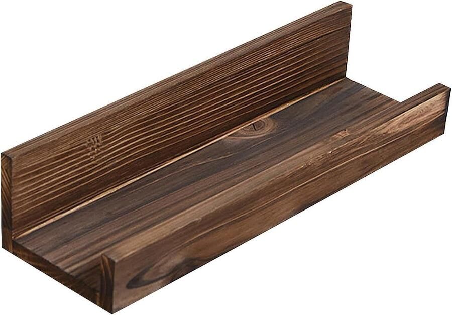 Fotolijst van hout 32 cm Zwevende plank Creatieve wandplanken Slijtvast Onderhoudsvriendelijk Wandrek Ideaal voor keuken Woonkamer Slaapkamer Hal Badkamer Kantoor