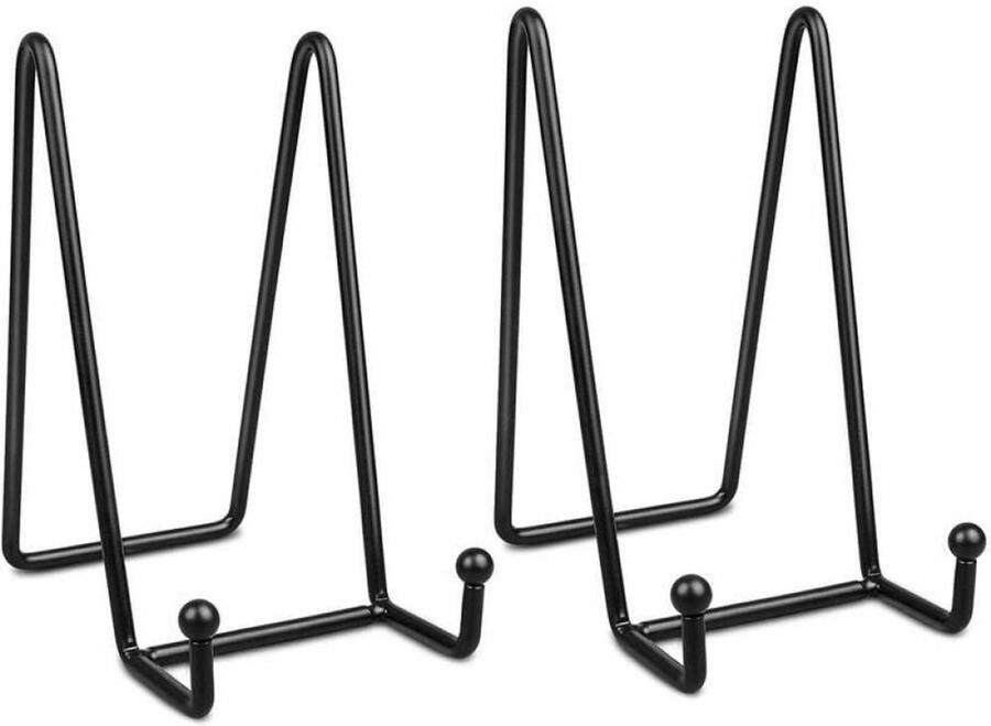 Peysaitr Fotolijstje standaard Bordenstandaard Sierborden Display Houder Boeken Hanger Rek Keukenkast Zwart 15.1x7.8 cm