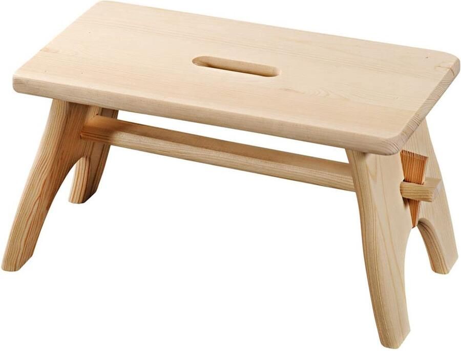 FSC Houten Voetenbank en Opstapkruk Duurzaam en Praktisch 1 stuk