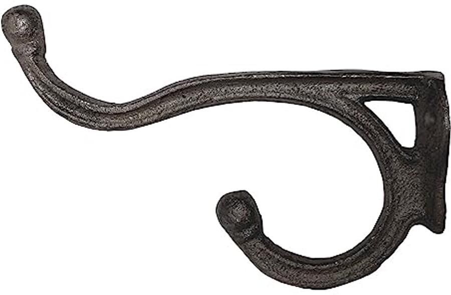 FTWDesign Retro dubbele kapstokhaak van gietijzer