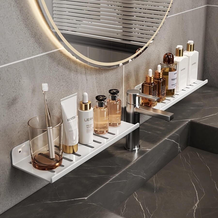 Functioneel en Stijlvol Wandrek: Ruimtebesparing zonder Boren voor Ruimtes in Huis