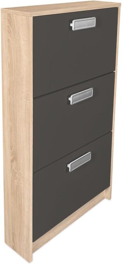 Functionele schoenenkast compact design 1 stuk kleurencombinatie