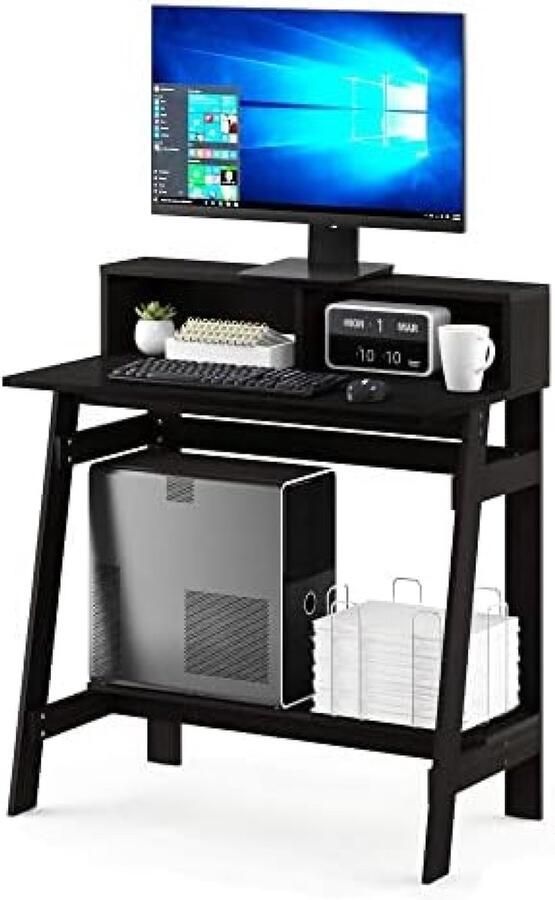 Furinno Simplistic a Frame computerbureau modern bruin (espresso)