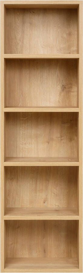 Furni24 Boekenkast met 5 vakken saffier eiken decor 40x24x132 cm