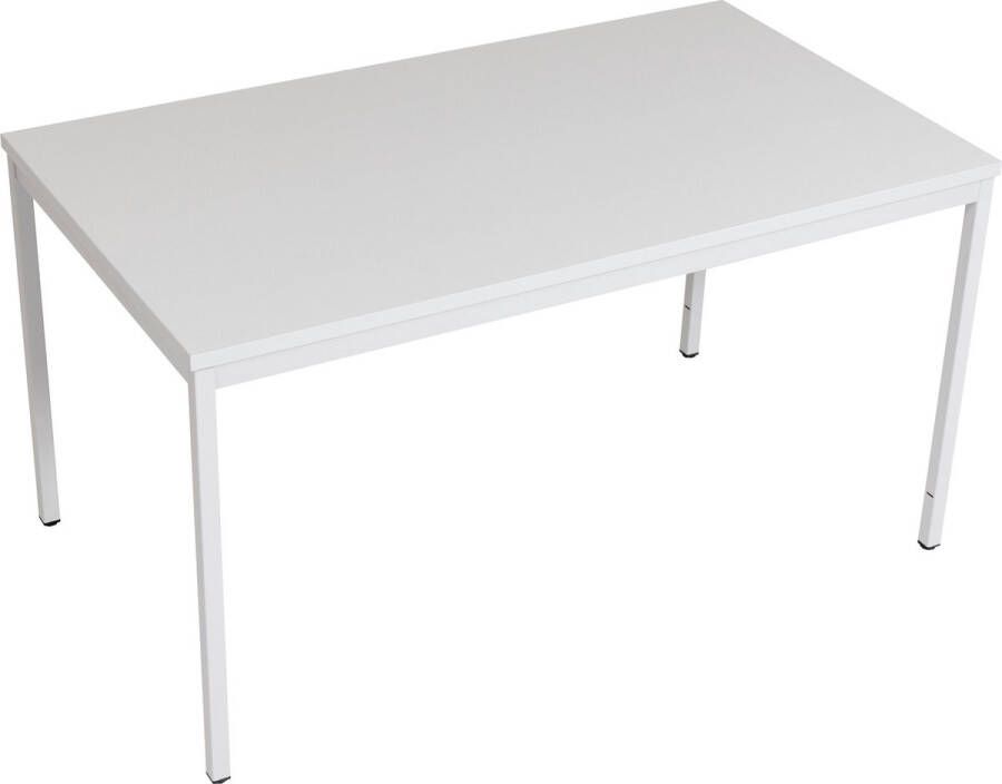 Furni24 Multifunctionele tafel 120 x 60 cm Computertafel Werktafel Bureau Eettafel in grijs