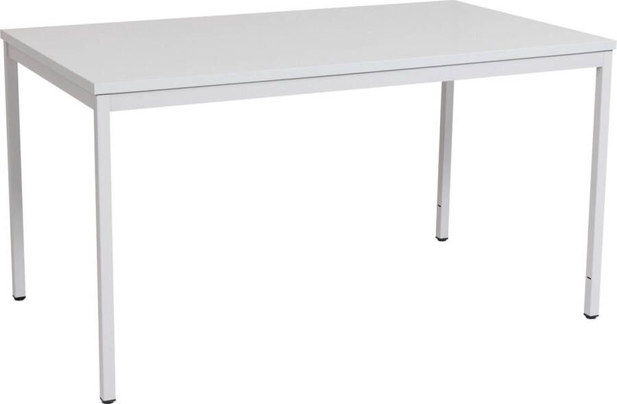 Furni24 Multifunctionele tafel 120 x 80 cm Computertafel Werktafel Bureau Eettafel in grijs - Foto 2