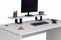 Furni24 Nuvi bureau 180 cm x 80 cm x 75 cm grijs decor bureautafel inclusief monitorstandaard - Thumbnail 2