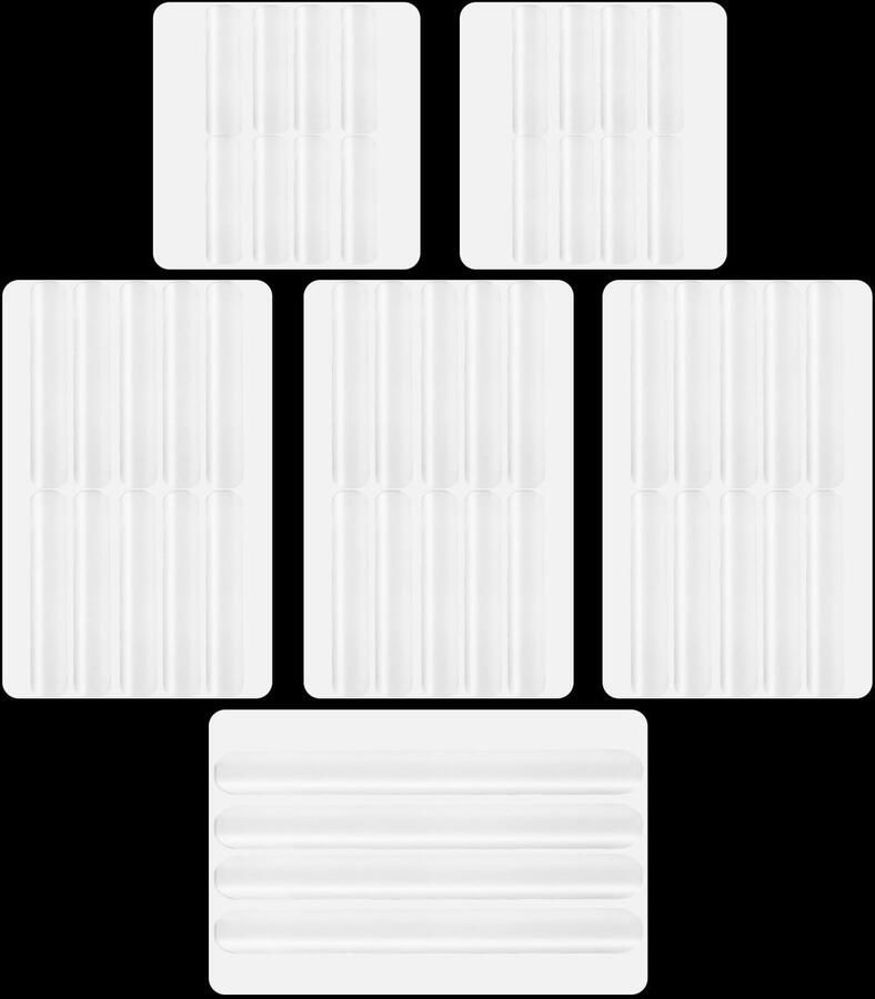 Furniture Bumpers 3 Sizes Silicone Protective Buffer for Furniture Transparent Self-Adhesive Noise Reduction Pads Elastic Buffer to Protect Doors Drawers Cabinets and Walls