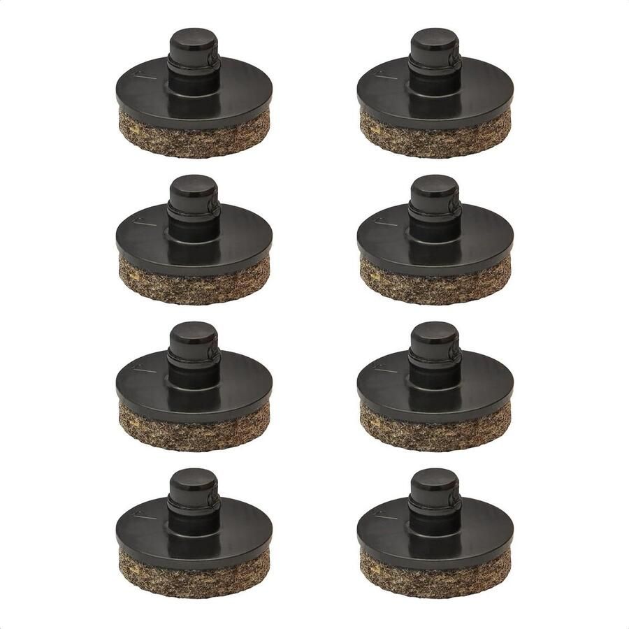 Furniture Glides Chair Glides Set of 8 Replaceable Slides Replaceable Ultrasoft Wool Felt Diameter 15 mm for Basic Smart Made in DE 15787800