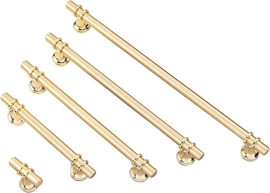 Furniture Handles Kitchen Cabinet Handles 128 mm Stainless Steel Modern Zinc Alloy Pack of 8 Black Rose Gold Vintage Door Handles for Kitchen Cabinets