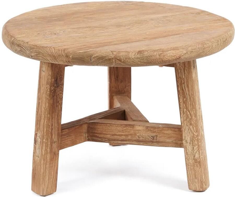 Rootz Living Rootz Fusuma Salontafel Rustieke Teaktafel Ruimtebesparende Houten Tafel Teruggewonnen Hout 60cm x 60cm x 40cm