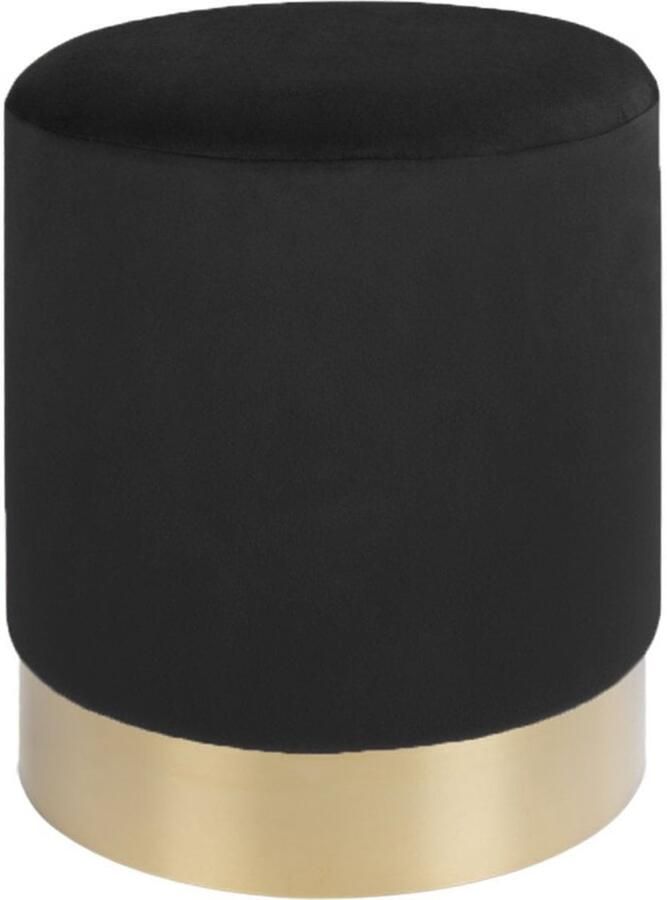 Gamby Pouf Velvet Ottoman voetsteun moderne stijl elegant Ø34x43 cm