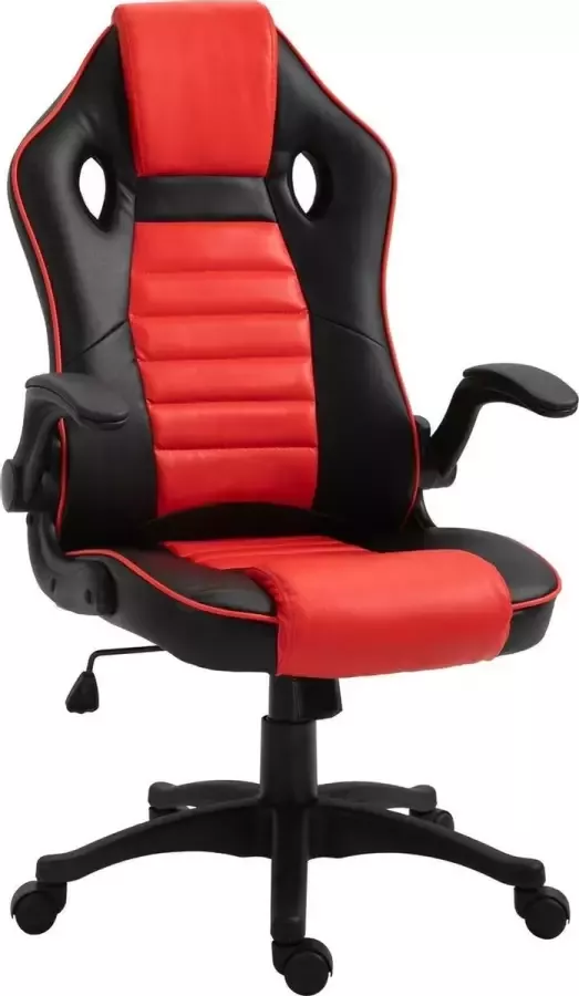 NiceGoodz Game Stoel Gaming stoel Gaming chair Racing style Zwart Rood - Foto 1