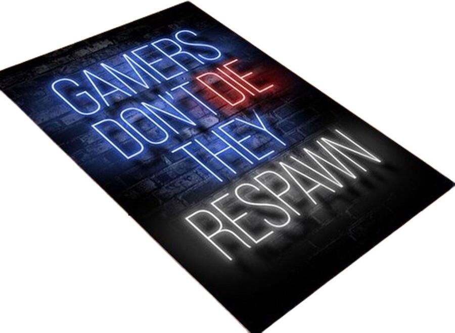 Game kamer mat Computer PRO Games Tapijt Respawn Leuke tekst Decoratie spel lounge