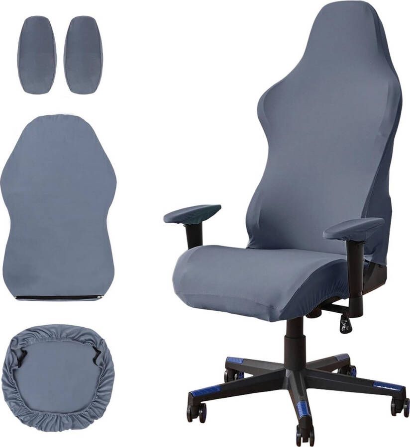 Gaming stoelhoes gaming stoelhoezen rekbaar 4-delige bureaustoelhoes gaming beschermhoezen voor computerstoel draaistoel gaming