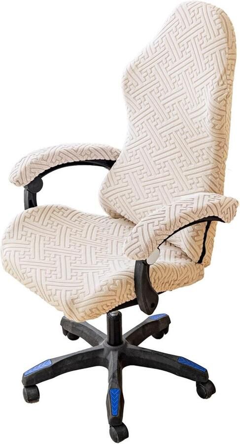 Gaming stoelhoezen Gaming stoelhoes 4-delig bureaustoel draaistoelhoes met armleuningen stoelachterkant rekbare stoelhoezen voor computergamingstoel racestijl bureaustoel - Foto 2